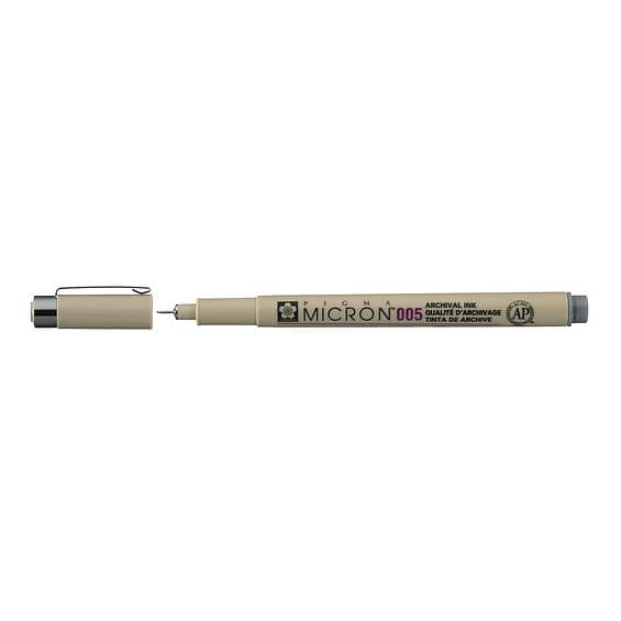 Sakura Pigma Micron 005 Cool grey – grå fineliner 0,2 mm