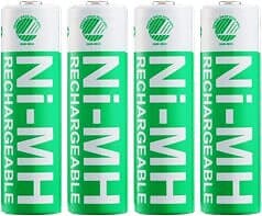 Deltaco laddbara AA-batterier, 2500mAh, Svanenmärkt, 4-pack