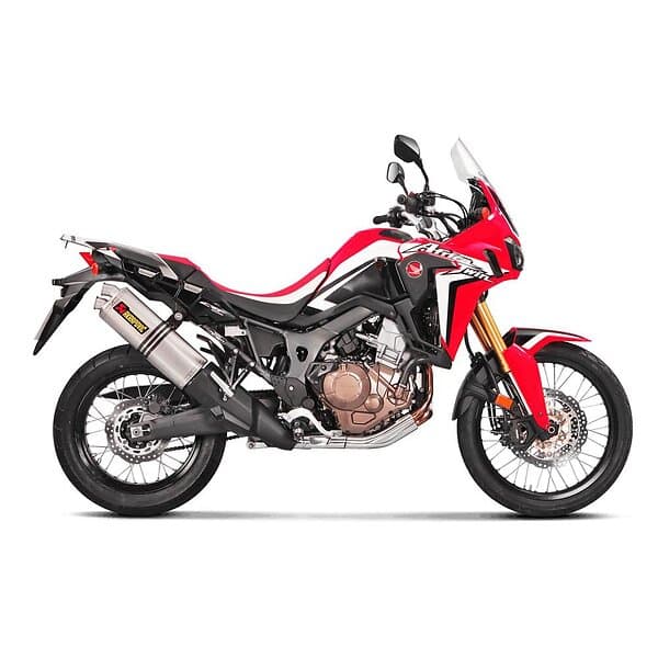 Akrapovic Slip On Line Titanium Crf 1000l Africa Twin 16-18 Ref:s-h10so16-wt Muffler Silver