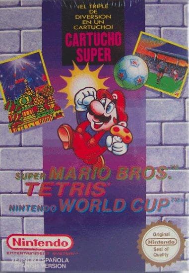 Super Mario Bros. + Tetris + World Cup (NES)