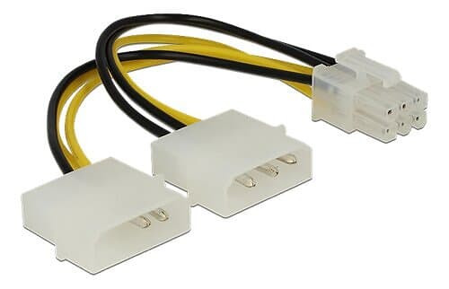 DeLock 82315 adapterkabel, Molex till 6-pin PCI-Express