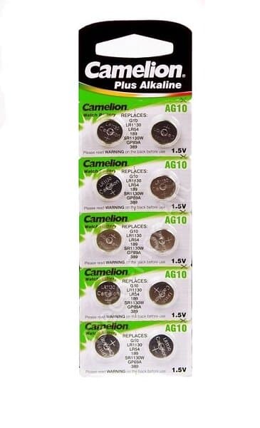 Camelion Knappcell Batterier AG10 / SR54 / LR54 10 pack