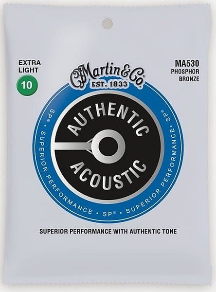 Martin strängar MA530 Phosphor Bronze Authentic XL .010 .047