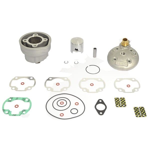 Athena 075600/1 Big Bore Cylinder Kit With Head Long Stroke Ø47.6 Mm 80cc Pin Ø12 Mm Silver