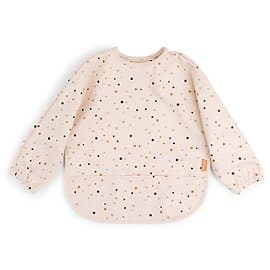 Done By Deer Långärmad Haklapp Happy dots Powder