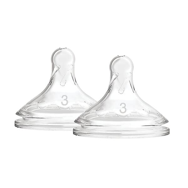 Dr Brown's Level 3 Wide-Neck Silicone Options Nipple 2-pack