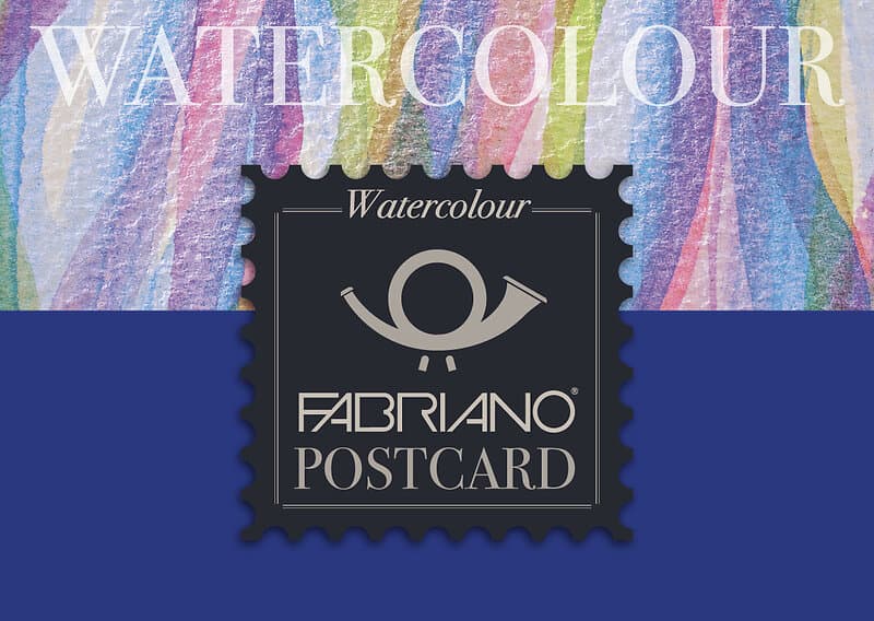 Fabriano Vattenfärg Vykortsblock
