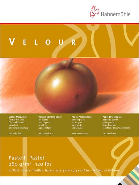 Hahnemühle Pastellblock Velour Färgade 260g