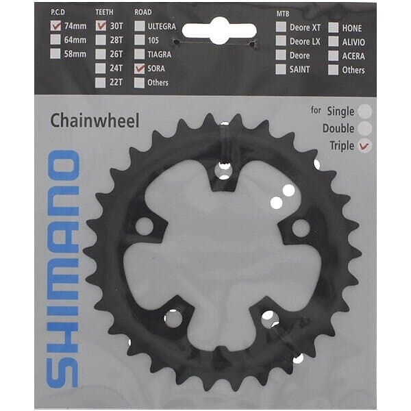 Shimano Drev Sora FC-3503 74 bcd 9 växlar 30T svart 2016
