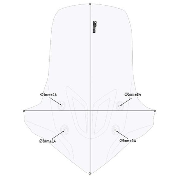 Givi D1171st Honda Cb 500 X Windshield Durchsichtig