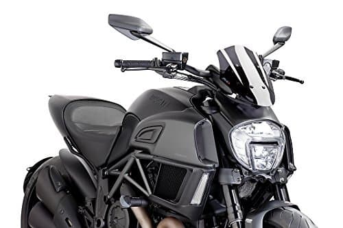 Puig Carenabris New Generation Sport Adjustable Windshield Ducati Diavel Svart