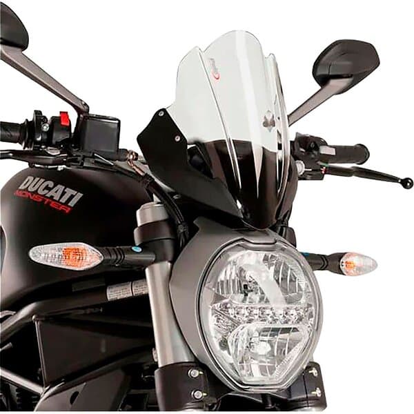 Puig Carenabris New Generation Touring Windshield Ducati Monster 1200/1200 R/1200 S/797/821 Durchsichtig