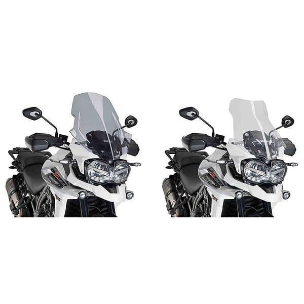 Puig Touring Windshield Triumph Tiger Explorer Xc/xca/xcx/xr/xrt/xrx Grå