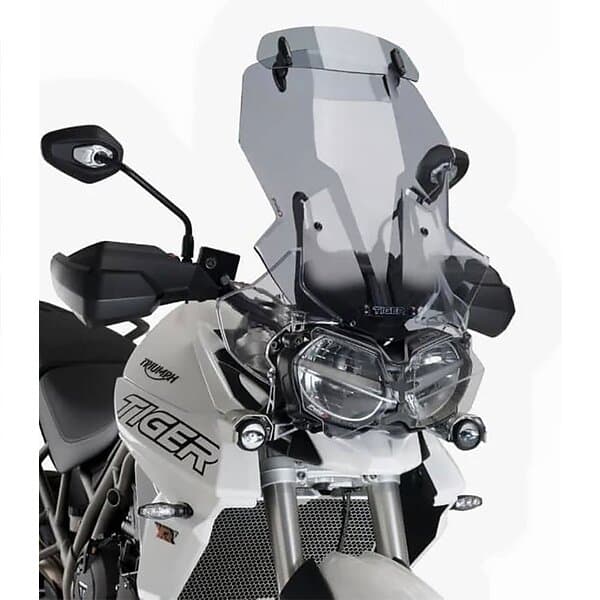 Puig Touring Windshield With Visor Triumph Tiger 800 Xc/xca/xcx/xr/xrt/xrx Svart