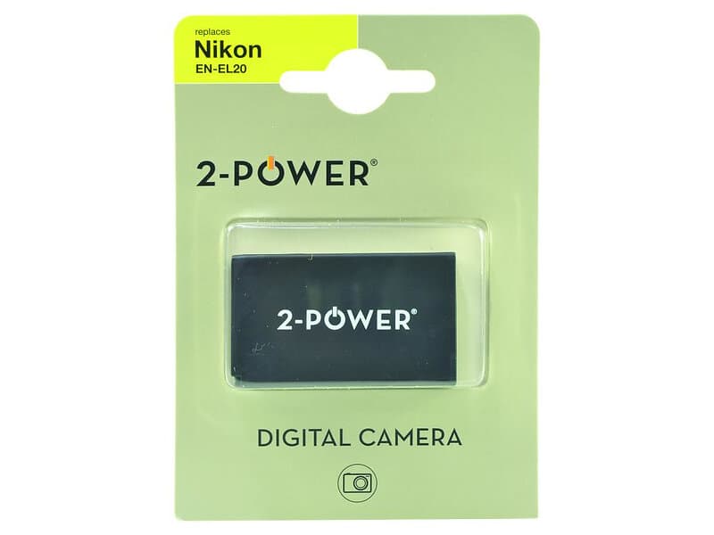2-Power Digitalkamera Batteri Nikon 7,4v 800mAh (EN-EL20)