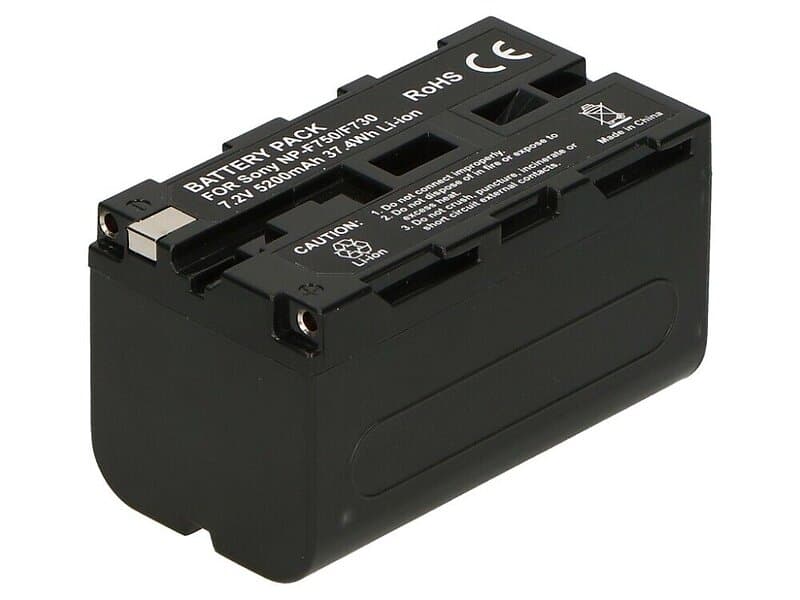 2-Power Digitalkamera Batteri Sony 7,4V 5200mAh (NP-F730)