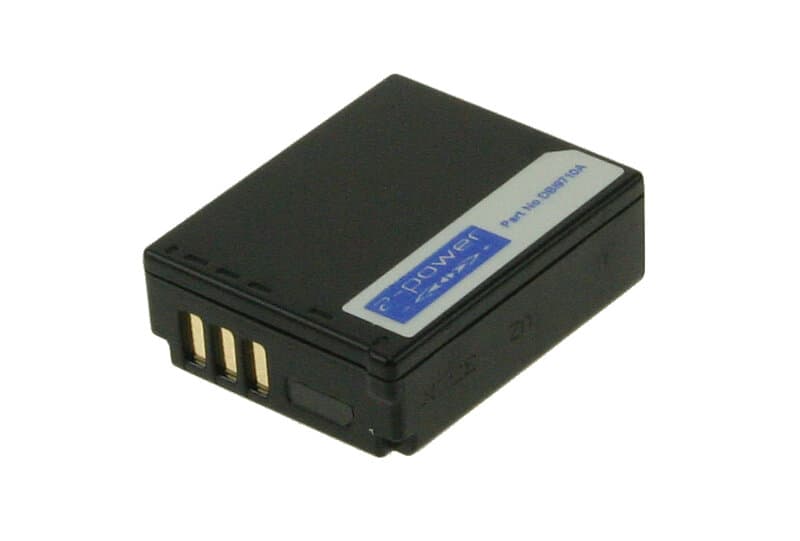 2-Power Digitalkamera Batteri Panasonic 3,7v 1000mAh (CGA-S007)