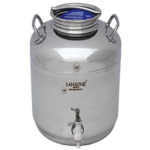 Sansone rostfri vattentank 20 liter med tappkran