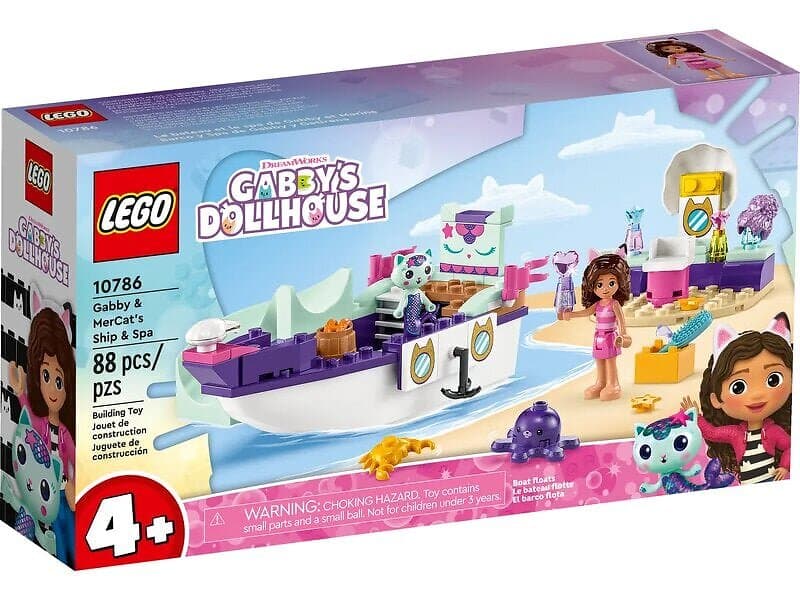 LEGO Gabby's Dollhouse 10786 Gabbys Och Sjökattens Skepp Och Spa