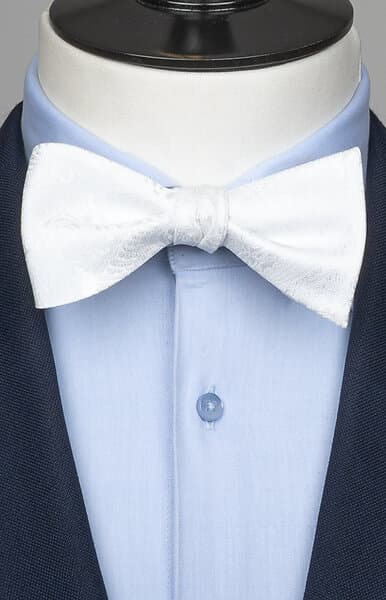 Neckwear Ceremony Oscar Oknuten Fluga Vit