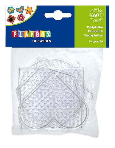 Playbox Transparenta små pärlplattor