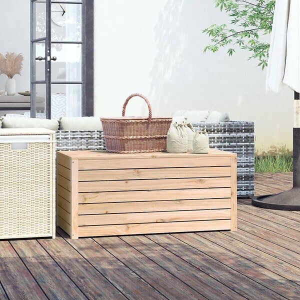 vidaXL Dynbox 101x50,5x46,5 cm massiv furu 823948
