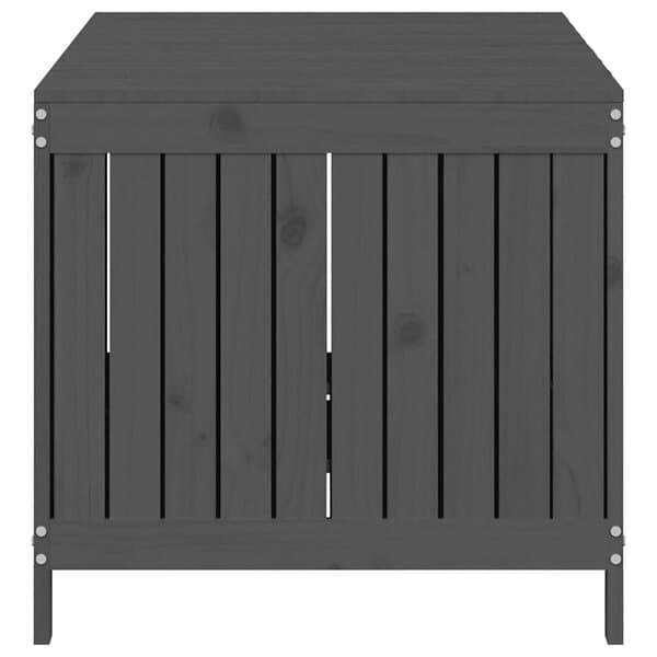 vidaXL Dynbox grå 147x68x64 cm massiv furu 823852