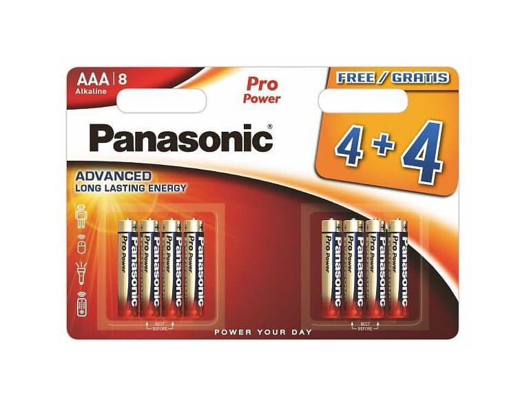 Panasonic 1,5V Aaa/Lr03 8-Pack Pro Power