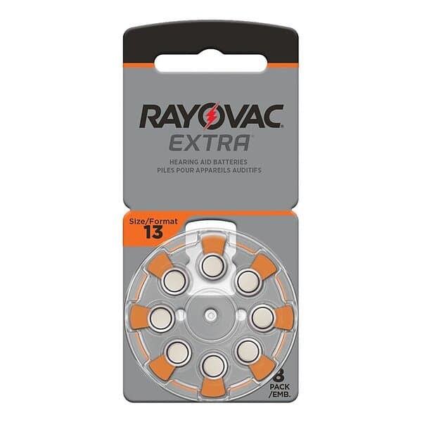 Rayovac 13 Hörapparatsbatteri 8St