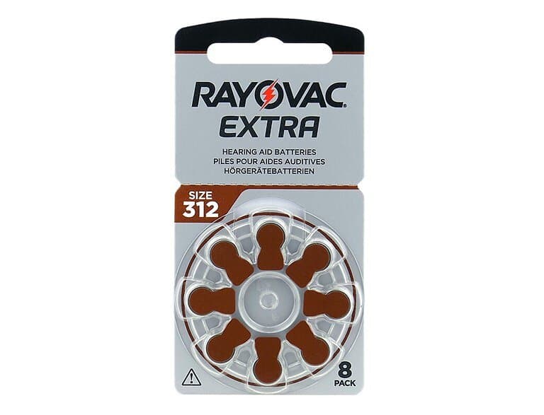 Rayovac 312 Hörapparatsbatteri 10X8st