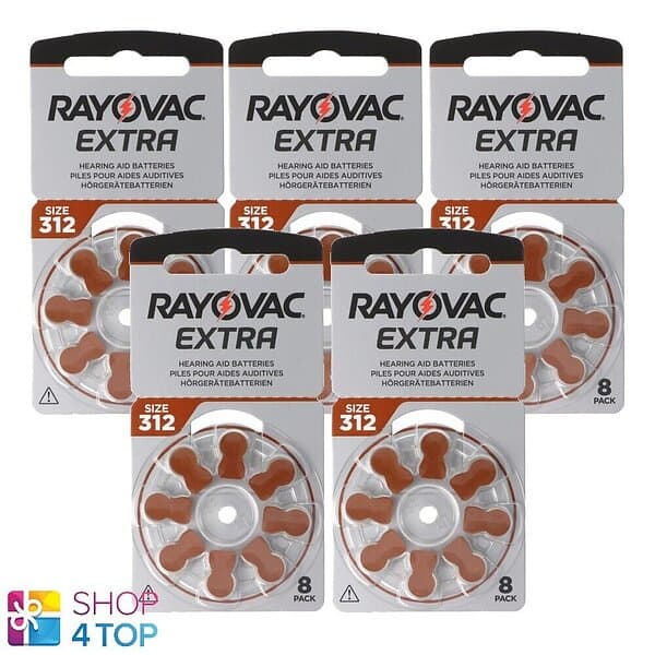 Rayovac 312 Hörapparatsbatteri 8St