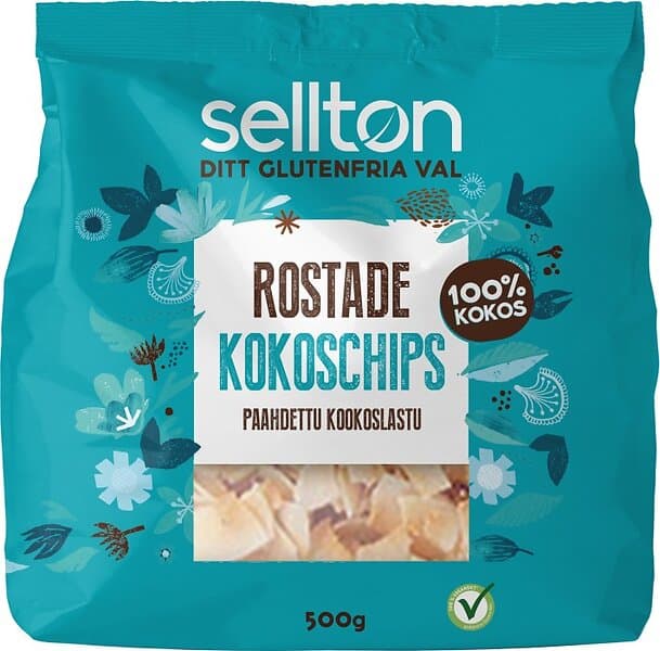 Sellton Rostade Kokoschips 500g