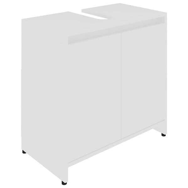 vidaXL Badrumsskåp vit 60x33x61 cm spånskiva 802642