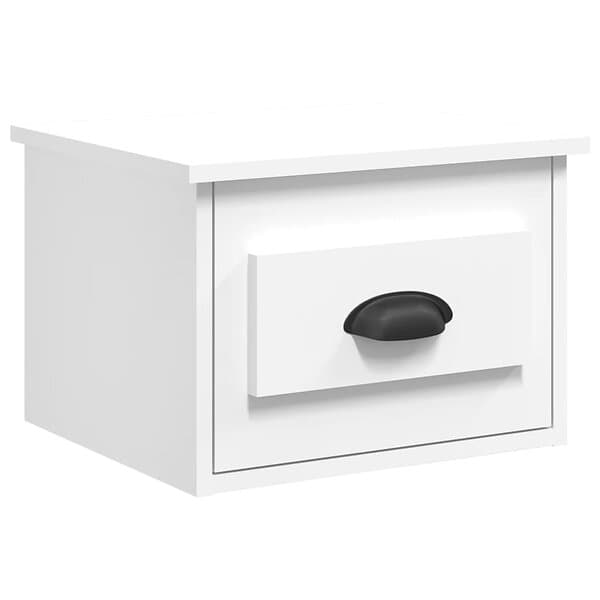 vidaXL Väggmonterade sängbord vit 41,5x36x28 cm 816376