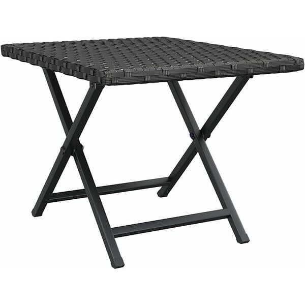 vidaXL Hopfällbart bord svart 45x35x32 cm konstrotting 362251