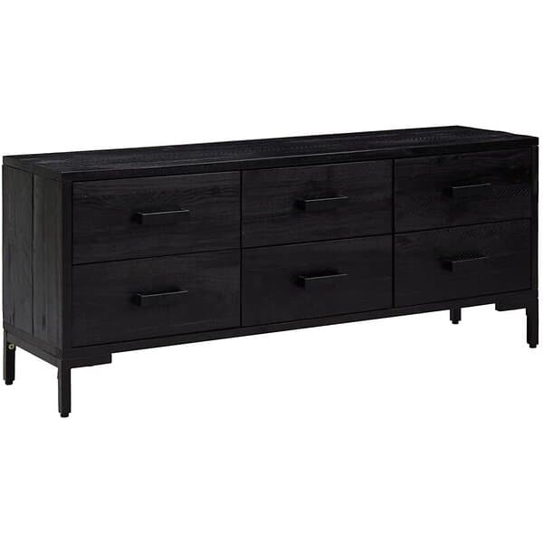 vidaXL Förvaringsbänk svart 110x30x45 cm massivt återvunnet furu 349932