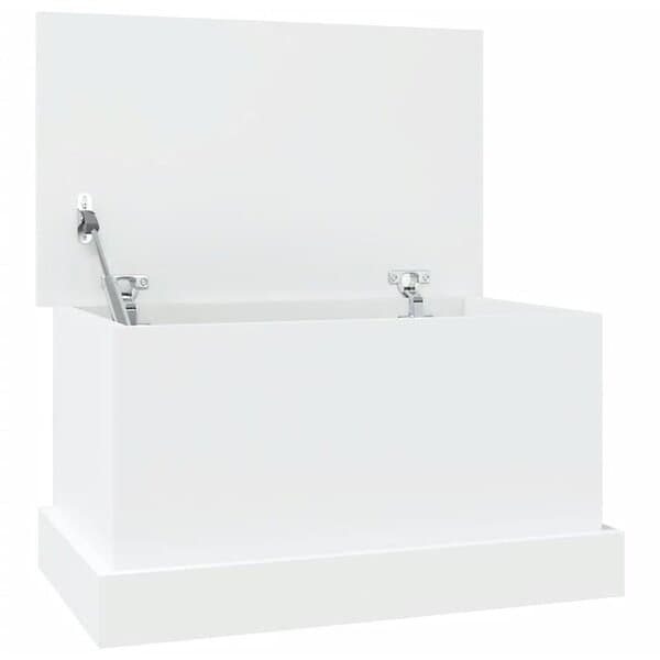 vidaXL Förvaringslåda vit 50x30x28 cm konstruerat trä 816496