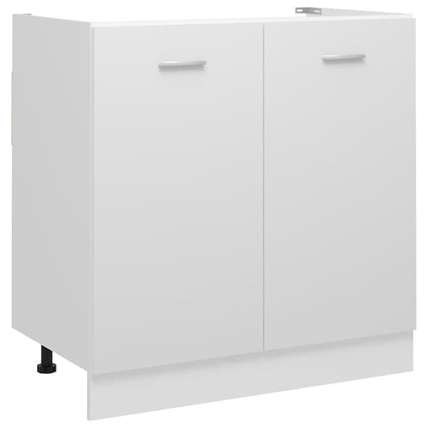 vidaXL Underskåp för diskho vit 80x46x81,5 cm konstruerat trä 801196
