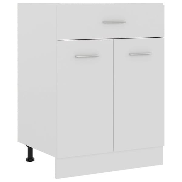 vidaXL Underskåp med låda vit 60x46x81,5 cm konstruerat trä 801228