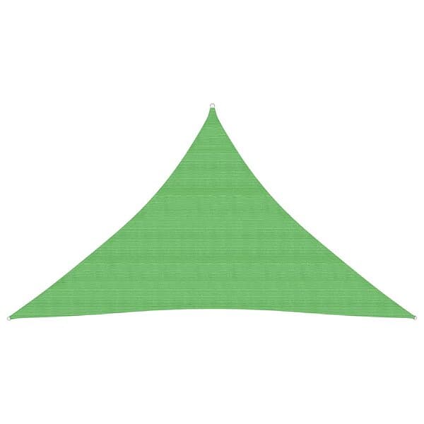 vidaXL Solsegel 160g/m² ljusgrön 3x3x4,2 m HDPE 311309