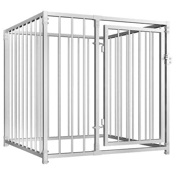 vidaXL Hundgård för utomhusbruk 100x100x100 cm 144487