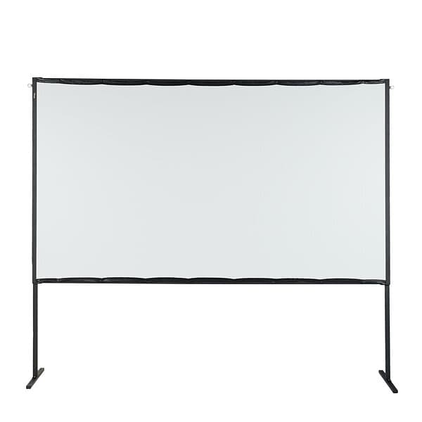 Celexon basic line ramspänd projektorduk 16:9, 80" hemmabio och utomhusprojektorduk, full HD med 3 cm maskering 177x99cm, förstärkning 0,9