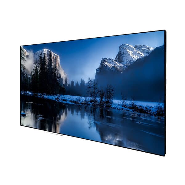 Celexon DELUXX Cinema ramspänd högkontrastprojektorduk SlimFrame 265 x 149cm, 120" DARKVISION