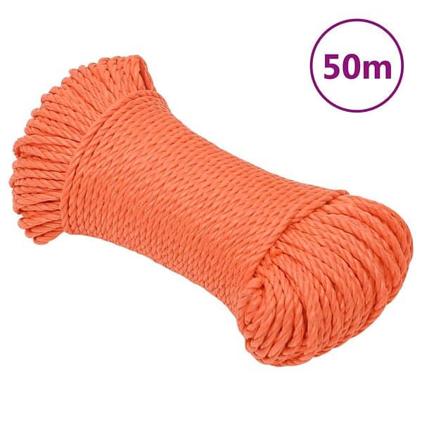 vidaXL Rep orange 8 mm 50 m polypropylen 152929