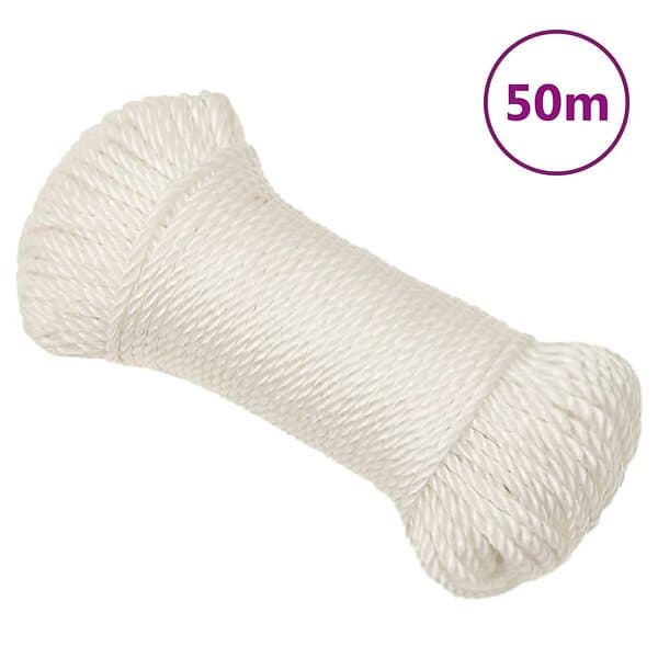 vidaXL Rep Vit 6 mm 50 m polypropylen 153041