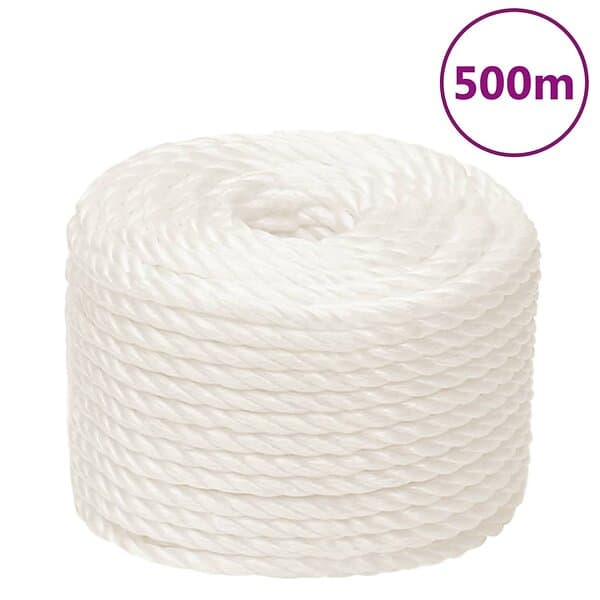 vidaXL Rep vit 12 mm 500 m polypropylen 153059