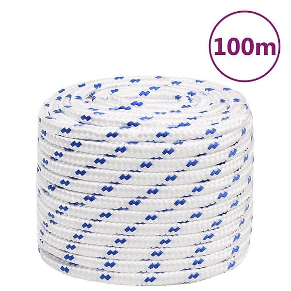 vidaXL Rep vit 18 mm 100 m polypropylen 152313
