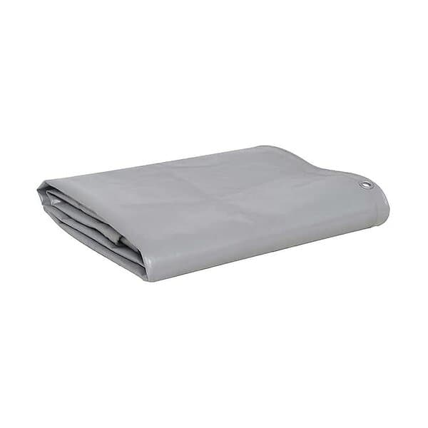 vidaXL Presenning 650g/m² 4x7 m vit 43846