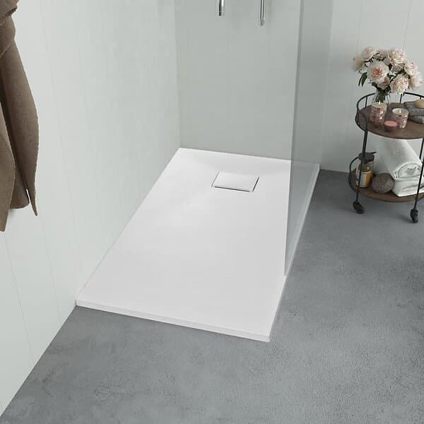 vidaXL Duschkar SMC vit 80x80 cm 144767