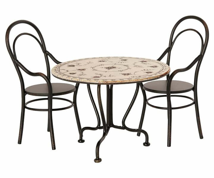 Maileg Dining Table Set with 2 Chairs